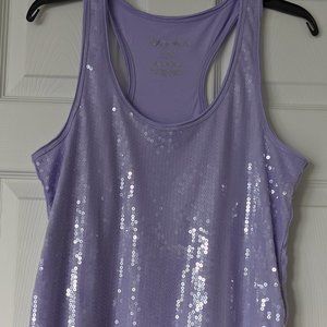 Aeropostale Purple Sequin Tank Top- Like New